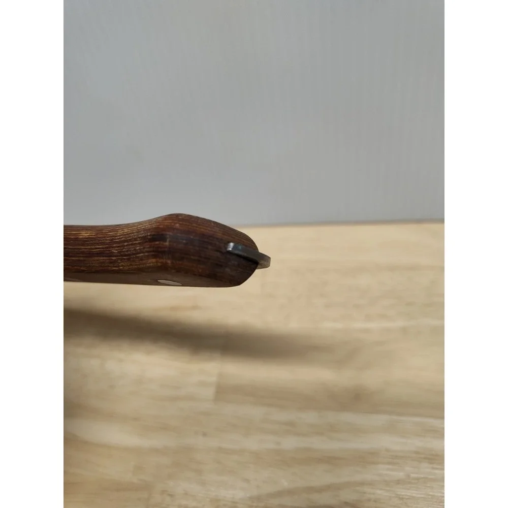 Maxam Steel Japan 11 inch carving fork wooden handle vintage replacement prop